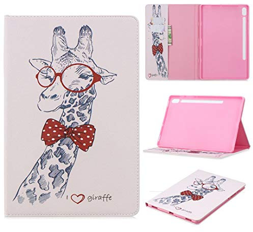 SATURCASE Beau Motif PU Cuir Flip Portefeuille Support Porte-Carte Protecteur Coque Housse Étui pour Samsung Galaxy Tab S6 10.5 SM-T860 T865 (BFP-6)