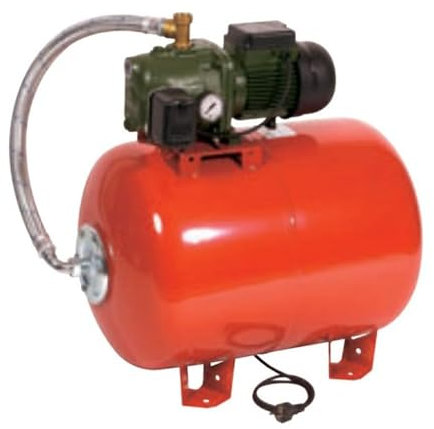 Surpresseur 100L DAB AQUAJETRED151100M - Réservoir horizontal à vessie avec pompe a eau 1,1 kW de 0,9 à 4,2 m3/h monophasé 220V
