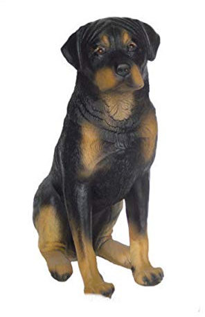 XL Premium Rottweiler in lebensgross 70cm hoch Hund Garten Deko Figur inkl. Spedition