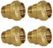 Suinga Lot de 4 manchons de connexion mâle en laiton 25 mm x 3/4 pour tuyau en polyéthylène de 25 mm x 3/4