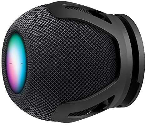 HomeMount Wall Mount Compatible with HomePod Mini - Self Adhesive or Drilling, Perfect Cord Management, Space-Saving Holder and Stand for HomePod Mini