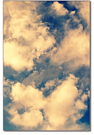 banjado Glas Magnettafel (40 x 60cm) - Magnetwand Glas - Magnetpinnwand als Memoboard - Pinnwand Magnettafel Küche, Büro, Kinderzimmer - Wolken 3