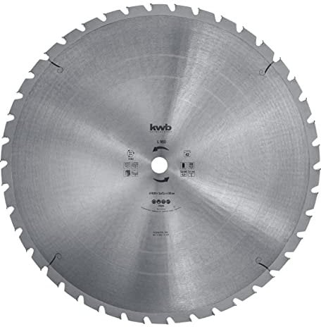 kwb Lame Ø600x30 mm, scie circulaire pro, denture trapézoïdale, coupe précise et résistante, adaptée bois dur/tendre