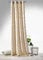 heimtexland ® Ösenschal Deko Vorhang Raute Jacquard Dekoschal Gardine HxB 245x140 Blickdicht Typ796 Senf Gold