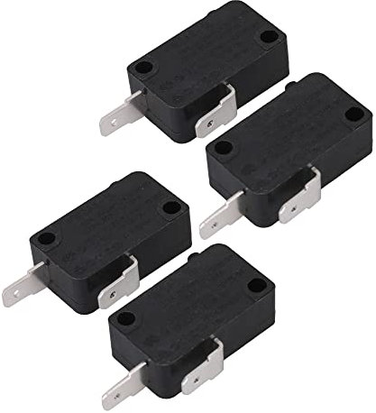 BQLZR Lot de 4 interrupteurs de porte de four à micro-ondes 125 V 250 V 16 A de rechange pour SZM-V16-FD-63