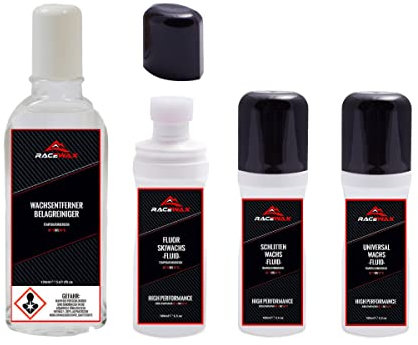 RaceWax flüssig Wachs & Wachsentferner Set Univeral Fluor Schlitten Wax