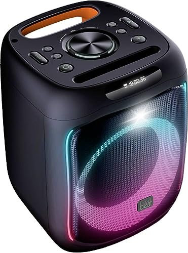Mobile Beat SB-TWS 100 BT Soundbox, bis zu 7h Laufzeit, LED-Lichtefeekte, praktischer Tragegriff, Akku, USB-Ladefunktion für Externe Geräte