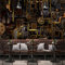 GIVLWF Papier Peint Panoramique de Stéréo Steampunk Rétro, Engrenage Moteur Poster Murale Intissé - pour Chambre Salon Décoration Murale - 300 x 210 cm
