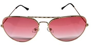 Vintange Sunglasses OCCHIALI DA SOLE A GOCCIA CLASSIC METAL MAVERICK UV400 MODELLO TOM CRIUCE FILM ATTORI HOLLYWOOD (ROSA)