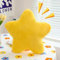 Kissen Stern Plüschkissen Stern Wurfkissen Schlafkissen Gefülltes Kissen für Heimdekoration (50cm, Yellow)