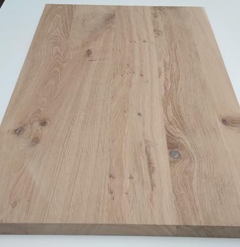 Planche en bois massif de chêne sauvage 3 cm d'épaisseur 10-150 cm (30 x 150 cm)