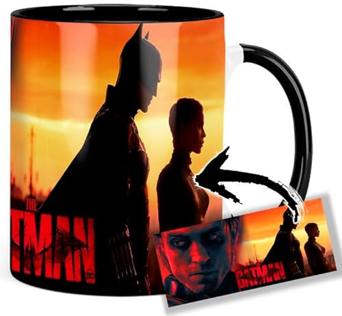 The Batman Robert Pattinson Tasse Innen & Henkel Schwarz Keramikbecher Mug