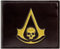 Lineage Assassin's Black Flag Creed Jackdaw Klipperschiff Seekarte Geldbörse/Geldbeutel Bi-Fold Münzfach & Karten, Braun