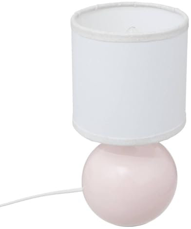 Atmosphera - Lampe céramique timéo h25cm rose clair