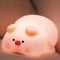 PKKP Nachtlicht für Kinder, Süße Nachtlichter Dimmbar, Silikon Stilllicht baby mit Timer und Touch, USB Aufladung Nachttischlampe für Zimmerdekoration (Schwein)