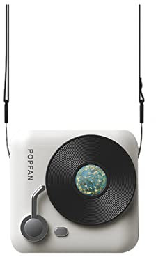 Kliplinc Ventilador de Aire Acondicionado portátil para cámara Retro, Ventilador humidificador, Ventilador de Cuello, Ventilador de Mano para Ordenador de sobremesa, roventilador, Color