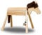 Dein Holzpferd Bausatz 100cm für draußen Reitpferd Garten Voltigierbock für Kinder, Stehpferd groß, Gartenpferd handgefertigt aus Deutschland, Voltigierpferd Holzpony mit Mähne