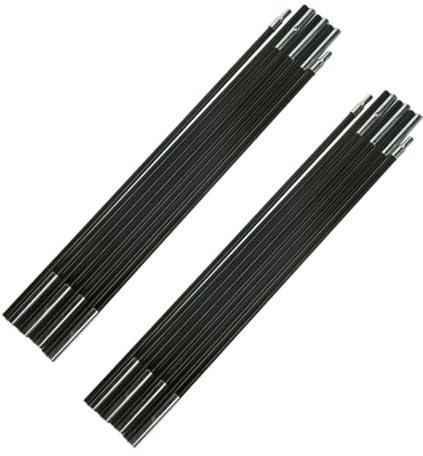 perfk Zeltstangen Fiberglas, Outdoor Zeltreparaturstange,Leichte,Faltba Sonnensegel Stangen Set für Ersatz-Zeltstangen Outdoor-Sport-Camping, 3.6 m 3 Personen