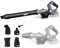 Cordless Leaf Blower Compatible with Makita 18V Battery, 60m/s Electric Garden Blower, 3-Speed, 270° Rotatable Handle, Handhold Leaf Blower for Leaf/Snow/Dust Blowing (No Battery)