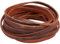 GORGECRAFT 5M Real Genuine Round Leather String Cord 5mm Wide Cowhide Leather Strip 2mm Thick Flat Leather Straps For Diy Crafts Necklace Bracelets Belts Boot Lace Jewellery, Saddle Brown