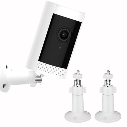 Security Camera Wall Mount For Ring Stick Up Cam Camera,Ring Indoor Cam(1st Gen),Arlo Pro 4/3/2/Arlo Ultra/Ultra 2,Wyze Cam Pan Camera,EufyCam 2, Adjustable Security Indoor/Outdoor Mount Bracket