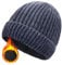 lifwimner Berretto da Uomo Invernale, Berretto in Pile Termico Cappello Invernale Donna A Maglia Elastico Beanie Hat(Navy)