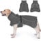HezzLuv Wasserdicht Hundejacke, Reflektierend Winddicht Hundemantel, Warme Wintermantel mit Weichem Fleecefutter für Kleine bis Große Hunde Haustier Outdoor Camping und Wandern bei Kaltes Wetter