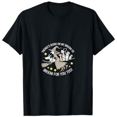 Halloween There's Room On My Broom For You Too Teacher T-Shirt