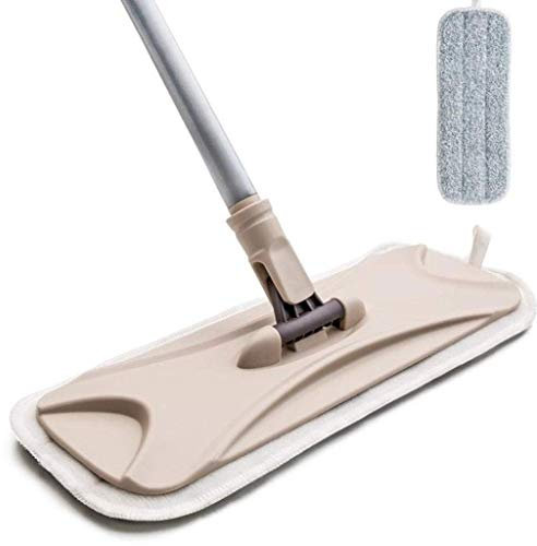 Msuiiixcccc Fregona de Microfibra Profesional | Mango de Acero Inoxidable Almohadillas de fregona de Primera Calidad Paños de Microfibra gratuitos