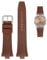 XNWKF FKM Fluorkautschuk Uhrenarmband für Citizen TSUYOSA Collection NJ0150 NJ0151ME Uhrenarmbänder Herren Damen Armband Bunt(Dark Brown)