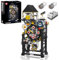 Mould King 10159 Technik Mechanische Punkuhr ModellBausatz, MOC kreative Uhren Kit für Erwachsene, STEM Sammlerstück, Technologie Klemmbausteine Bausatz（3181+Teile ）