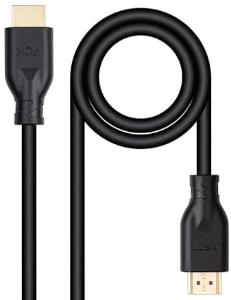 glowster Cable HDMI V2.0 4K 60Hz 18Gbps 2m Negro - Alta velocidad, ideal para transmitir video y audio de alta definición.