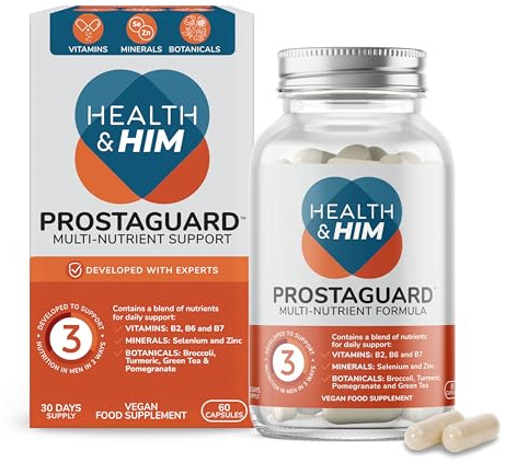 Health & Him ProstaGuard Men's Supplement, Vegan, 30-Day Supply