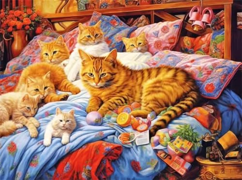 Puzzles für Erwachsene 300 Teile Tier Katze 40 x 28 cm Puzzle Erwachsene Klassische Puzzles Pädagogisches Spiel Impossible Herausforderung 300 Teile Puzzle