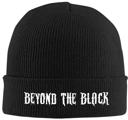 Beyond The Black Rockband Strickmütze Mützen Wintermützen Warme Unisex Hip-Hop Mützen für Männer Frauen Geschenke, Winter Wärme