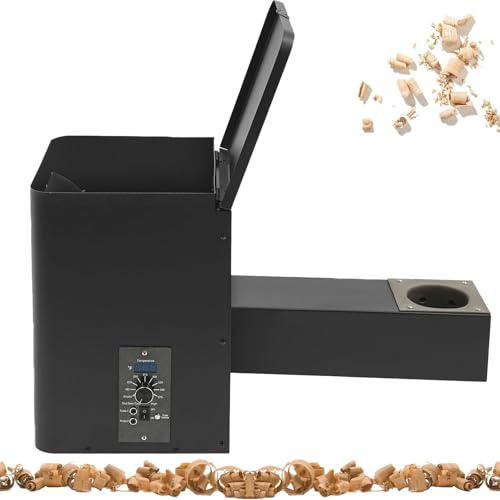 Pelletsmoker-Einfülltrichter-Set, 250-W-Elektro-Holzpelletgrill-Ersatzteil, LED-Digitalanzeige, Temperaturregelung, Elektrisches Räucherset für Grillen, Backen und Braten