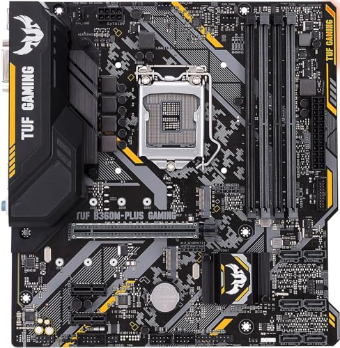 Placa Base Fit For ASUS TUF B360M-PLUS Gaming Intel B360 LGA 1151 DDR4 64G MTX Compatible con Core i3-8300, i3-9300, i5-9400, i5-9600K (USADA)