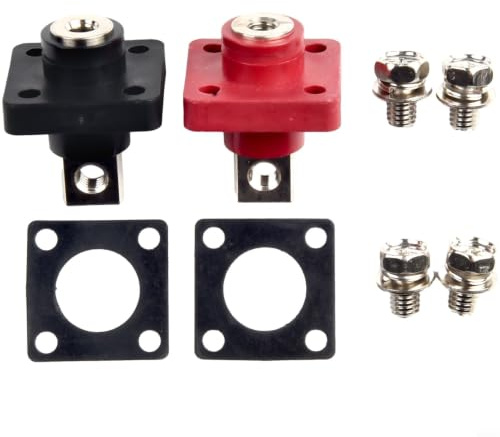 2X All Copper for battery Terminal Connector Heavy Duty Busbar Lugs for New Storage Cabinet EV Charging Solar Panel IP67 Protection(120A)