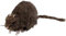 Party Discount Deko-Figur Ratte mit Fell, ca 15 cm, PREISHIT