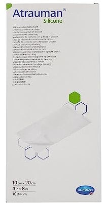 ATRAUMAN Silicone steril 10x20 cm Kompressen