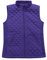 Bienzoe Femmes Slim Casual Matelassé sans Manches Gilet Léger Taille XXL Violet