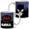 LolaPix Taza Superhéroes Personalizada con Nombre. Regalo Friki. Varios Diseños y Colores Interior. Batwoman. Taza cerámica 330ml
