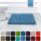 casa pura - Tapis de Bain Antidérapant - Tapis de Douche - Tapis pour Salle de Bain, WC, Toilette, Sortie de Douche - Epais, Absorbant et Moelleux - Tapis en Microfibre Lavable - Marron, 70x120 cm
