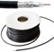 50m Outdoor Coaxial Cable – External RG6 Coax Wire Reel Braid Drum – TV Aerial Satellite/Sat Freeview CCS - Loops