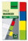 SIGEL Haftmarker Transparent - 50 x 20 mm, 4 Farben, 160 Streifen; Packungsinhalt: 4 Farben
