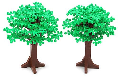 Feleph Mehrfarbig Baum Grün Pflanzen Klassisch Spielzeug Bausteine Höhe Bäume, DIY City Garten Park Wald Bäume Spielzeugset Zimmer-Deko für Kinder, Kompatibel mit Haupt Marken