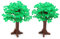 Feleph Verde Grande Albero set di Costruzione Blocchi Giocattolo 6.7 Pollici Altezza Foresta Giardino Accessori per Piante Giocattoli per i Bambini (2 Pezzi)