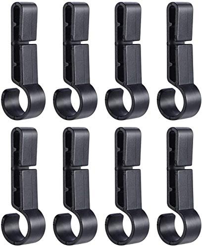 iwobi 8 Pièces Clips pour Casque de Phare, Convient à Tous Types de Lampe Frontale et Casques