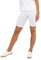 Celodoro Damen Kurzleggings (1 Stück) Stretch-Jersey Radlerhose aus Baumwolle - Weiß M