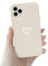 Newseego Compatible with iPhone 11 Pro Case, Cute Fashion Love-Heart Pattern Protective Case for iPhone 11 Pro Soft Lightweight Liquid Silicone Back Cover Anti-scratch Bumper for iPhone 11 Pro-White